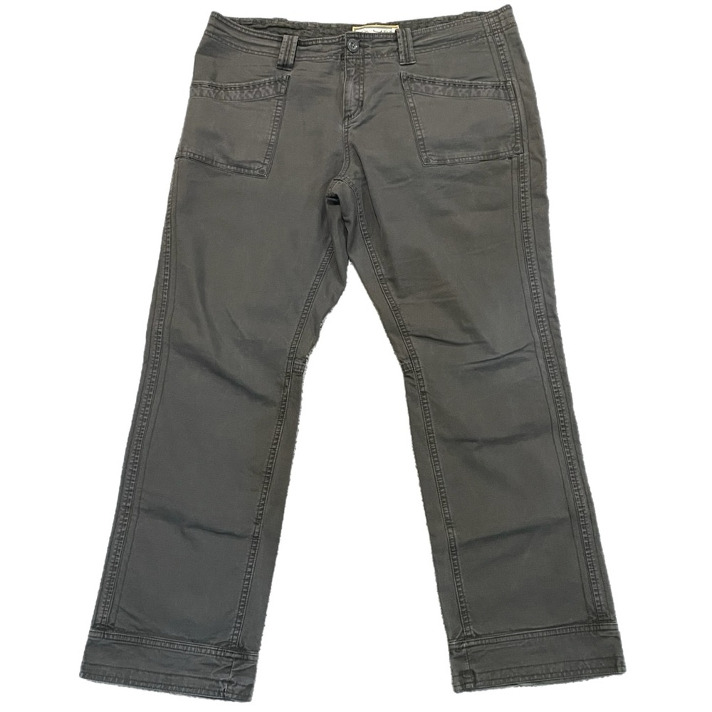 Women’s Aventura Organic Cotton Grey Utility Hiking Pants Gray Cargo Trail Sz 16
